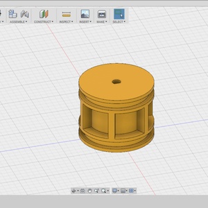 Vis arrangementet «Epostliste for fremtidige 3D-printerkurs»; bildebeskrivelse: Fusion 360